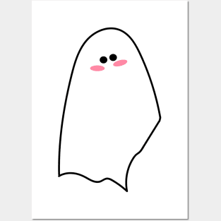 Adorable halloween ghost Posters and Art